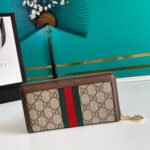 Gucci Ophidia Zip Around Wallet Brown 19.5cm 523154 96IWG 8745 - Image 2