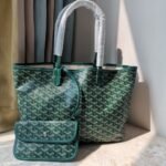 Goyard Goyardine Saint Louis PM Bag Green 34Cm - Image 2