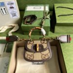 Gucci Bamboo 1947 Mini Bag Brown 17cm 686864 UQLBT 2570 - Image 2