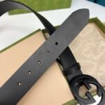 Gucci Selleria Leather Belt Black 368186 BGH0V 1000 - Image 6