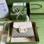 Gucci Horsebit 1955 Bag 22cm Beige White 703848 92TCK 9761 - Image 2