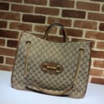 Gucci Horsebit 1955 Tote Bag Brown 42cm - Image 2