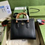Gucci Diana Tote Bag Black 27cm ‎702721 U3ZDT 1073 - Image 2