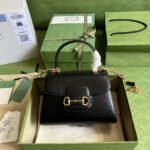 Gucci Horsebit 1955 Bag 22cm Black 703848 AAA7G 1000 - Image 2