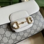 Gucci Horsebit 1955 Bag 22cm Beige White 703848 92TCK 9761 - Image 5