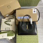Gucci Jackie 1961 Medium Tote Bag Black 30 cm 649016 0YK0G 1000 - Image 2