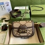 Gucci Horsebit 1955 Mini Bag Brown 20.5cm  ‎658574 UKMDG 2570 - Image 2