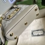 Gucci Horsebit 1955 Mini Bag Beige White 20cm 677212 UULAG 9682 - Image 4