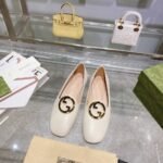 Gucci Logo Plaque Loafers White 723395C9D009022 - Image 2