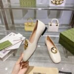 Gucci Logo Plaque Loafers White 723395C9D009022 - Image 3
