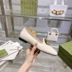 Gucci Logo Plaque Loafers White 723395C9D009022 - Image 4