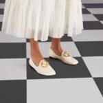 Gucci Logo Plaque Loafers White 723395C9D009022 - Image 6