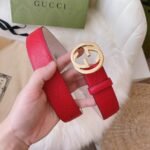 Gucci Interlocking G Belt Monogram Red - Image 5
