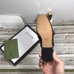 Gucci Women’s Princetown Leather Slipper Black 629084 CQXM0 1060 - Image 3