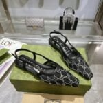 Gucci Demi Crystal GG Slingback Ballerina Flats - Image 4
