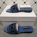 Gucci Women’s Slide Blue Denim 771589 FACK3 4609 - Image 3
