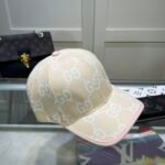 Gucci GG Monogram Baseball Cap Beige - Image 4