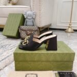 Gucci Women’s Slide Sandal With Horsebit Black 655412 BKO00 1000 - Image 7