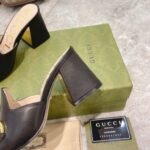 Gucci Women’s Slide Sandal With Horsebit Black 655412 BKO00 1000 - Image 2