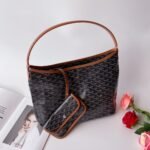 Goyard Bohème Hobo Bag Black And Tan 42Cm - Image 3