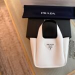 Prada Vittelo Daino Mini Tote Bag White 18Cm - Image 2