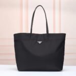 Prada Re-Nylon And Saffiano Tote Bag Black 40Cm - Image 2