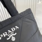 Prada Padded Re Nylon Tote Bag Black 35Cm - Image 3