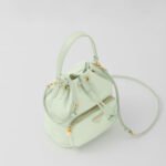 Prada Duet Re Nylon Bucket Bag Aqua 18Cm - Image 3