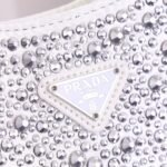 Prada Cleo With Crystals Light White 22Cm - Image 4