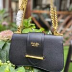 Prada Sidonie Saffiano Black 24cm - Image 5