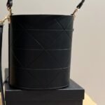 Prada Symbole Quilted Bucket Bag Black 21Cm - Image 6