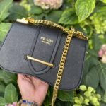 Prada Sidonie Saffiano Black 24cm - Image 6