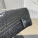 Prada Small Crochet Tote Bag Black 24cm - Image 5