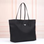 Prada Re-Nylon And Saffiano Tote Bag Black 40Cm - Image 7