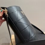Prada Symbole Quilted Bucket Bag Black 21Cm - Image 9