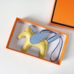 Hermes Rodeo Pegase Charm Yellow Blue - Image 2