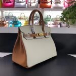 Hermes Birkin Togo Leather Beige And Brown 30cm - Image 2
