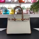 Hermes Birkin Togo Leather Beige And Brown 30cm - Image 3