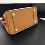 Hermes Birkin Togo Leather Beige And Brown 30cm - Image 7