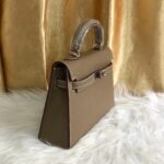 Hermes Kelly Mini Epsom Handbag Etoupe 22cm - Image 4