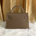 Hermes Kelly Mini Epsom Handbag Etoupe 22cm - Image 3