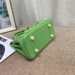 Hermès Birkin B25 Togo Grenat Green 20cm - Image 5