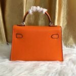 Hermes Kelly Mini Epsom Handbag Orange 19cm - Image 4