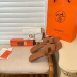 Hermes Oran Sandal Brown H021056Z - Image 3