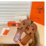 Hermes Oran Sandal Brown H021056Z - Image 5