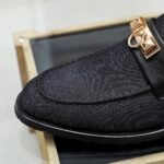 Hermes Blaise Loafer Denim Black - Image 6