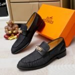 Hermes Blaise Loafer Denim Black - Image 3