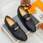 Hermes Blaise Loafer Denim Black - Image 9