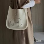 Hermes Evelyne 29 Clemence White 29cm - Image 5