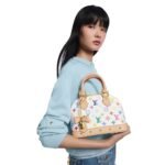 Louis Vuitton X Takashi Murakami Alma BB White Multicolor 24cm M13078 - Image 8